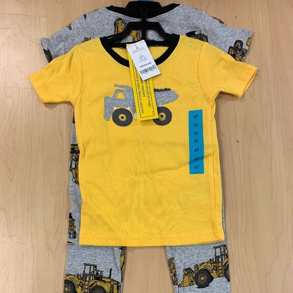 Dump Truck Pajamas NWT construction vehicles Carter/'s Infant Boys/' 3-Piece PJs